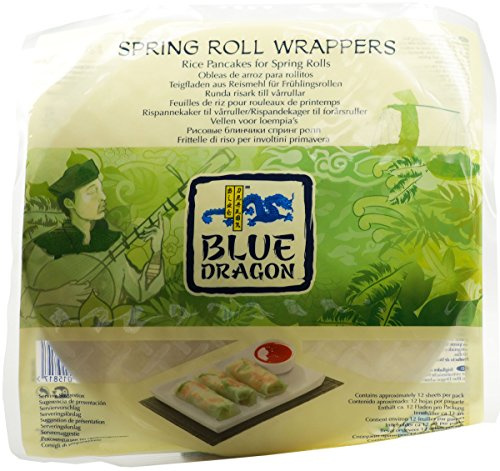 Lot de 3 rouleaux de papier sans gluten Motif dragon Bleu