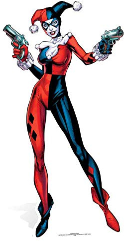 Star Cutouts SC846 Harley Quinn DC Comics Cardboard Cutout – Comic Fan Display, Party Decoration & Collector Gift