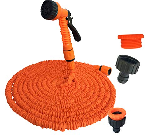 Rengzun Multisfunktion Flexibler Gartenschlauch 7.5m-45m Ausgedehnt 7 Sprühmuster Wasserschlauch Erweiterbarer Gartenschlauch Hohe Qualität