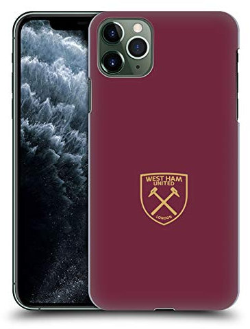 Head Case Designs Officially Licensed West Ham United FC Gold Logo Crest Hard Back Case Compatible With Apple iPhone 11 Pro Max