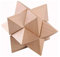 MINGZE 3D Holzpuzzle Denksportaufgaben, Knobelspiele Geduldspiel aus Holz Holzspielzeug, Logisches Spielzeug und Geschenk für Kinder und Erwachsene (Holzfarbe)
