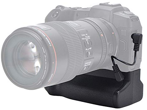 FOTGA Professionell Vertikaler Multi-Power-Akku-Halter Batteriegriff für Canon EOS R8, RP Kamera Ersatz für EG-E1 + Signalübertragungskabel, unterstützt bis zu Zwei Batterien