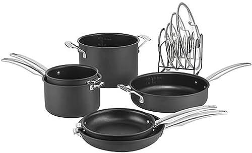 Cuisinart N61-11 SmartNest - Juego de sartenes anodizadas, acero