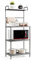 COSTWAY Estante de Cocina Almacenamiento de 4 Niveles Soporte de Microondas con Marco de Metal Estante Independiente (Gris)