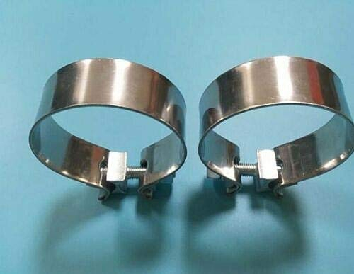 Edelstahl Bandschelle Auspuffschelle Rohrschelle 45 50 57 63 70 76 83 89 102 mm (45mm (1,77))