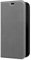 WIIUKA Hülle für iPhone 12 mini, Lederhülle, Deutsches Premium Leder, mit Kartenfach, extra Dünn, Handyhülle mit Standfunktion, Tasche Grau