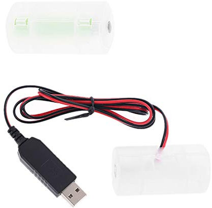 DALIN D Battery Eliminator 2m USB Powered Can Replace 1 to 4pcs 1.5V LR20 D Battery
