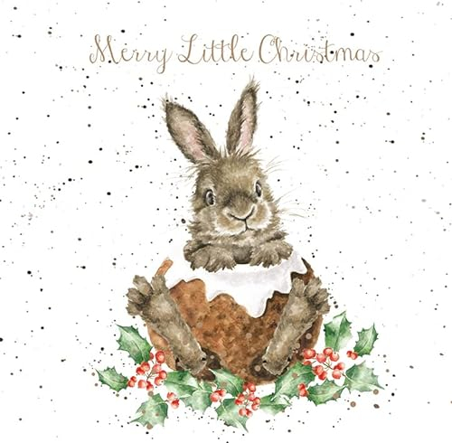 Wrendale Designs by Hannah Dale - „Merry Little Christmas“ - Weihnachtskarten-Schachtelset - 8 Stück