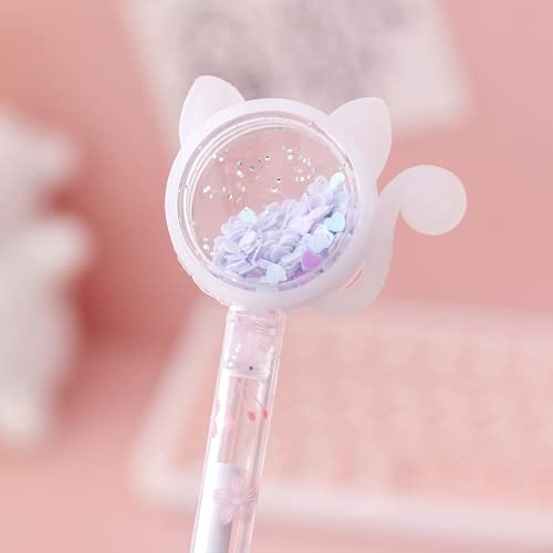 U-K 1 pezzo di cancelleria Kawaii penna gel per la scuola, per lufficio, con brillantini, per la ricreazione, simpatica penna gel usa e pratica