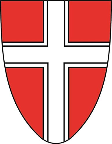 U24 Aufkleber Wien Wappen 9 x 12 cm Autoaufkleber Sticker Konturschnitt