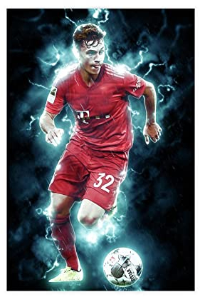 Joshua Kimmich Sportposter Star Art 3 Leinwandposter Schlafzimmer Dekor Sport Landschaft Büro Raum Dekor Geschenk Unframe:30 x 45 cm