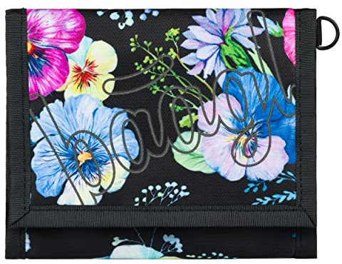 Baagl Geldbeutel Jungen Mädchen Geldbörse Kinder Kleines Portemonnaie Teenager Geldtasche Kinderportmonee (Flowers)