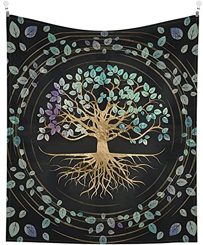 452 Bettwäsche Lebensbaum Wandteppich Hochwertige Wand Dekoration Groß Wandtuch Für Schlafzimmer Hausdeko Apartment 73x95cm