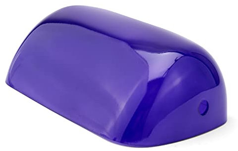 NKlaus Ersatzabdeckung aus Glas für Bankerslampen blau 22,5x7x13cm Echter Ersatz-Glasschirm 11693