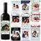 jifu Etiquetas adhesivas de boda personalizadas para botellas de vino, etiquetas de vino de boda, etiquetas personalizadas para mini botellas de vino, 50 cumpleaños (O,20 unidades)