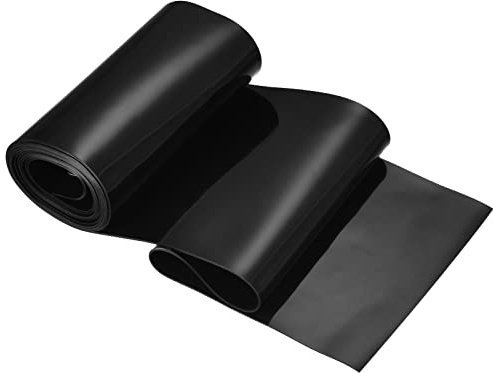 PATIKIL PVC Streifen Tür Vorhang 78(6.5Ft) Länge x 7.3(0.6Ft) Breite 0.07 Dicke Plastik Vinyl Streifen Vorhang für Lagertür Schwarz