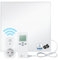 BR Bringer Infrarotheizung 300 Watt - mit Smart Thermostat und Fernbedienung - Infrarot Elektroheizung Energiesparend - 5 Jahre Garantie, TÜV GS - Deutsche Qualitätsmarke (weiß)