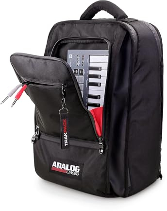 Analog Cases TRAKPACK Backpack, Geräterucksack (robuster Transportrucksack, für Produzenten und DJs, mit 3 Schichten und 11 Taschen, passend für MPC Live 2, Push 3 und mehr)