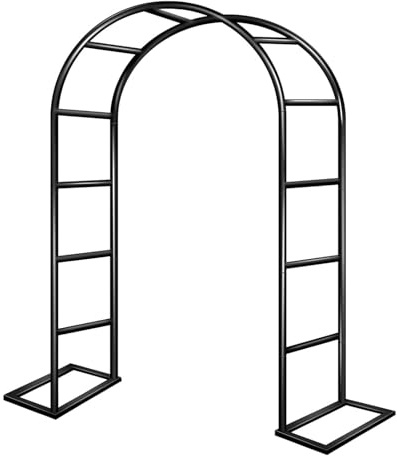 SADITY Robuste Rosenbogen Rankgitter, Rostfrei Metall Gartenbogen Rankhilfe, Wetterfeste Rankenbogen, 1,2 X 2,2m, 3,5 X 2,2m, Für Braut Party, Geburtstag, Rasendekoration (Size : W240 X H220cm)