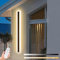 ZTWLEED LED Wandleuchte Aussen Dimmbare,36W Wandlampe mit Fernbedienung,IP65 Wasserdicht Außenwandleuchten,Lange Villa Wandleuchte Schwarz für Gärten Villa Korridor Terrassenbeleuchtung,150CM