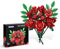 SIENON Rosen-Bausatz -10 Stück Rosenblüten & 2 Stück Blätter Botanische Sammlung, künstliche Blumen für Home Décor, Rosen Blumenstrauß Baukasten für Valentinstag Weihnachten Geburtstag Jahrestag