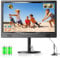 DESOBRY 19-Zoll Fernseher 1080p, Kleiner Fernseher mit Batterie, 12V Fernseher mit Verstellbarer Basis für Home Entertainment, Reisen und Outdoor-Einsatz, HDMI AV USB