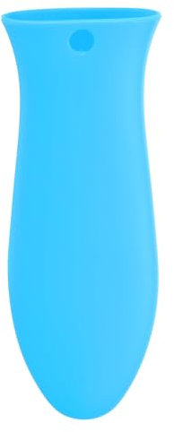 sourcing map Silicone Hot Handle Holders, Cast Iron Skillet Handle Covers Silicone Pan Handle Sleeve for Frying Pans Griddles Cookware Handles, Blue