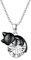 Vadmans Schwarze Katze Kette für Damen Sterling Silber April Katze Geburtsstein Halskette Anhänger Geschenk für Damen Mädchen