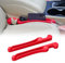 Givifive Auto Zubehör – 2er Set Autositz-Spaltfüller, multifunktional mit Organizer & Haken, 3in1 Spaltstopper, universell für Auto, SUV, LKW – Praktisches Auto Gadget, füllt Sitzspalt.(Rot)
