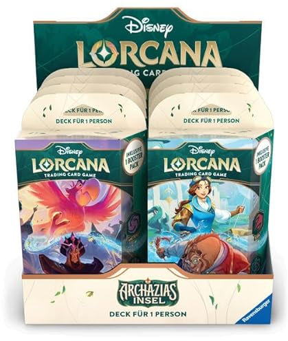Disney Lorcana Trading Card Game: Archazias Insel - Display mit 8 Starter Decks (Deutsch)