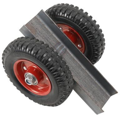 YILIKISS Heavy Duty 150kg Capacity Panel Dolly for Sheet Material Glass Plywood Door Window Frame Plasterboard - Mover Trolley with Solid Tyre Wheels