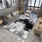 SUNYRDSM Teppich Jugendzimmer Deko Für Mädchen Zimmer 200X300CM Wohnzimmer großflächiger Teppich orange grau rechteckig Schlafzimmer Zubehör Antifouling Teppich Waschbar