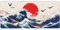 Gaming Mouse Pad Japan Mouse Mat Landscape Mouse Pad XXL 900 x 300 x 3 mm Desk Mat Large with Anti-Slip Rubber Base,Waterproof Gaming Mouse Mat for Improved Precision Speed Keyboard Mat for Gamer-Y860