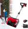 FJYAWEN Souffleuse à Neige 1200 W, Fraise à Neige sans Fil pour 20v Batterie, Chasse-Neige à Direction Réglable, avec Largeur Déblaiement 32cm, Hauteur Déneigement 16cm, Distance Projection 8m,A