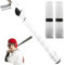 2 Packs Bat Grip Tape, 40 Länge Baseball Bat Grip Tape 1,75 mm Vorgeschnittene und Ganzkleber Golf Grip Tape Pro Feel Fledermausklebeband Ersatz bequeme Bänder für Fledermausgriffe, weißes, Fledermau