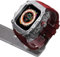 ANZOAT Rm Style - Kit mod con cassa in lega trasparente, per Apple Watch Ultra 2 49 mm, cinturino in gomma, accessori da uomo, cover in metallo PC, per iWatch Ultra 2 49 mm fai da te (R, per Ultra 2