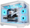Mars Gaming MC-3TCOREM, Caja Gaming Custom Micro-ATX, Triple Ventana Cristal Templado, Diseño Cámara Dual Lateral, Soporte Refrigeración Líquida 360mm, Gestión Cableado, PC Minitorre, USB-C, Blanco