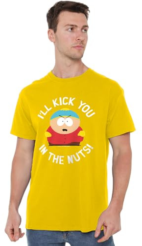South Park Kick You in The Nuts Unisex T Shirt, Purple, XX-Large