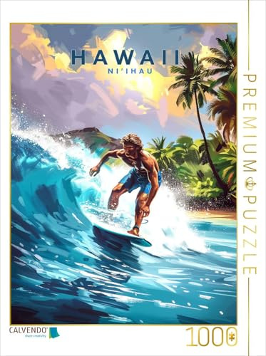 CALVENDO Puzzle Surfspot Ni'ihau | 1000 Teile Lege-Größe 64 x 48 cm Foto-Puzzle für glückliche Stunden