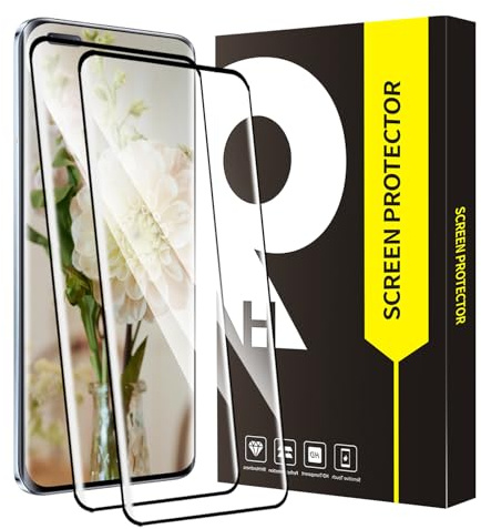 Cable Leader Verre Trempé pour Honor Magic 5 Pro 5G, 2 pièces sans bulles protection écran, 3D plein écran, Dureté 9H, Anti-huile, Haute Sensibilité, Haute définition Magic 5 Pro vitre protection