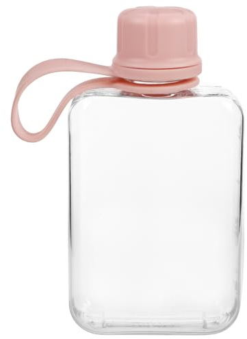 Hemobllo Flache Wasserflasche Tragbare Reiseflasche Für Camping Fitnessstudio Und Outdoor Auslaufsicherer Reisebecher Leicht Und Schlank Passt in Tasche Oder Brieftasche 13.70 X 7.00 X 4.00 cm