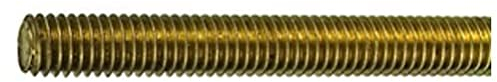 Connex DY250709, Set di perni filettati M8 x 1000 mm, in ottone, a norma DIN 975
