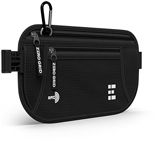 Ceinture Porte-Billets avec Blindage RFID - Pochette de Voyage pour Passeport (Midnight)