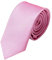 GASSANI Cravatta uomo stretta | eleganti stretti Cravatte monocolore 6cm a righe | con strisce fini | Rosa Chiaro
