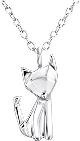 Laimons Damen-Halskette Damenschmuck Fuchs filigran mit Kette 45cm Sterling Silber 925