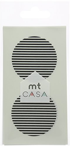 MT CASA 50 mm Seal Circle Sticker - Border Black (Pack of 10)