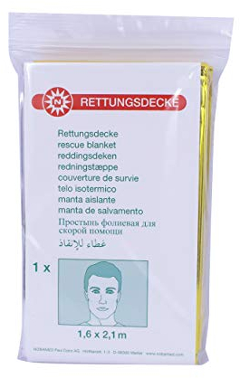 Noba Rettungsdecken Gold/Silber 1,6 m x 2,1 m (50 Stück)