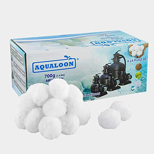 O'CLAIR Boules filtrantes pour Filtre à Sable Piscine 12 m³/h aqualoon - 4 cartons de 700g