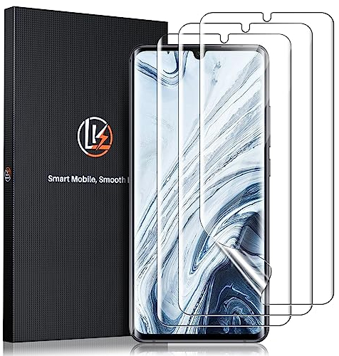 LK Compatibile con Xiaomi Mi Note 10 / Note 10 PRO/Note 10 Lite Pellicola Protettiva, 3 Pezzi,Sensibile al Tatto, Senza Bolle, HD Trasparente TPU Pellicola