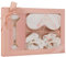 CRYSTALLOVE Rullo viso in cristallo di rocca + nastro di seta + 4 lacci di seta - Set Home SPA per il viso - benda per gli occhi - bendaggio, massaggiatore - strumento di massaggio